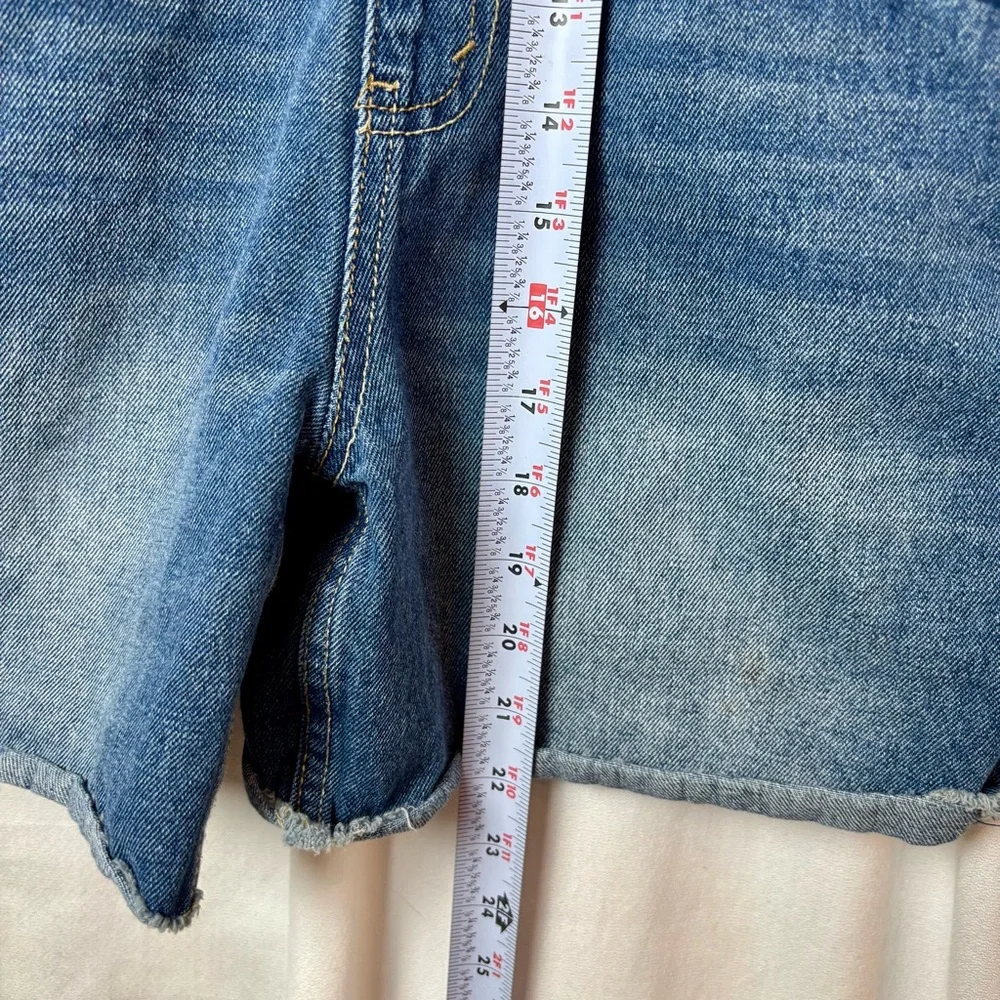 Levi's Light‎ Blue Denim Shortall Girls 16 Hand crafted Appliqué Owl on Bib